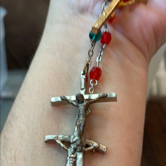 Several  Beaded Cross Rosary Necklaces - Picture 3 of 9